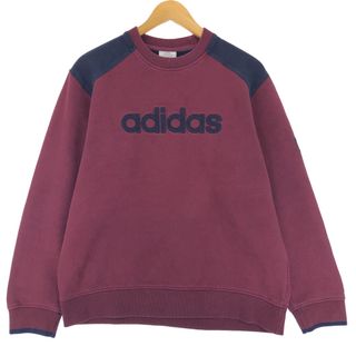 アディダス(adidas)の古着 00年代 アディダス adidas ロゴスウェットシャツ トレーナー メンズS /eaa426327(スウェット)