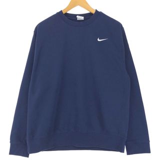 ナイキ(NIKE)の古着 ナイキ NIKE ワンポイントロゴスウェットシャツ トレーナー メンズL /eaa426328(スウェット)