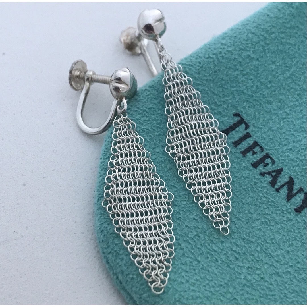 Tiffany & Co.(ティファニー)のTiffany メッシュイヤリング 希少 レディースのアクセサリー(イヤリング)の商品写真