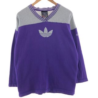 アディダス(adidas)の古着 80年代 アディダス adidas トレフォイルロゴ ロゴスウェットシャツ トレーナー メンズL ヴィンテージ /eaa390001(スウェット)