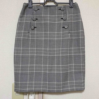 H&M - H&M グレンチェック ボタンスカート