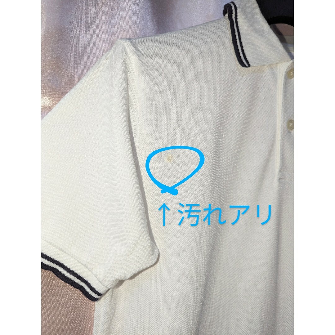 GU(ジーユー)の【SALE】白ポロシャツ／襟付き／バイカラー レディースのトップス(ポロシャツ)の商品写真