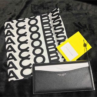 マークジェイコブス(MARC JACOBS)の新品 MARC JACOBS マークジェイコブス 二つ折り長財布 財布 黒 (財布)