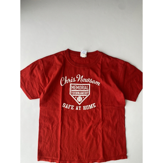 ギルタン(GILDAN)の半袖Tシャツ　US古着　アメリカ　160 赤　(Tシャツ/カットソー)