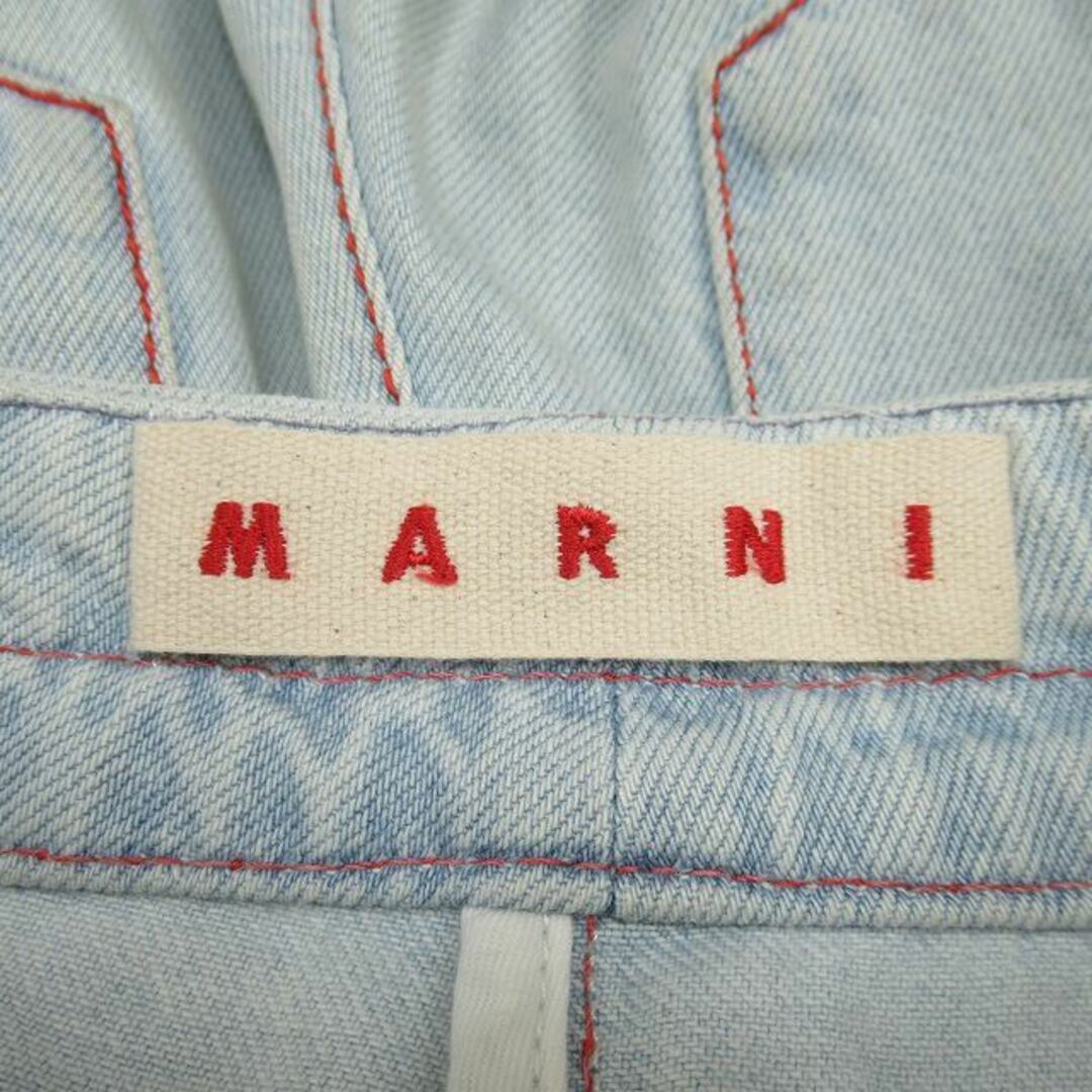 Marni(マルニ)の18ss マルニ ワイドシルエット ジーンズ センターステッチ ウォッシュデニム レディースのパンツ(デニム/ジーンズ)の商品写真