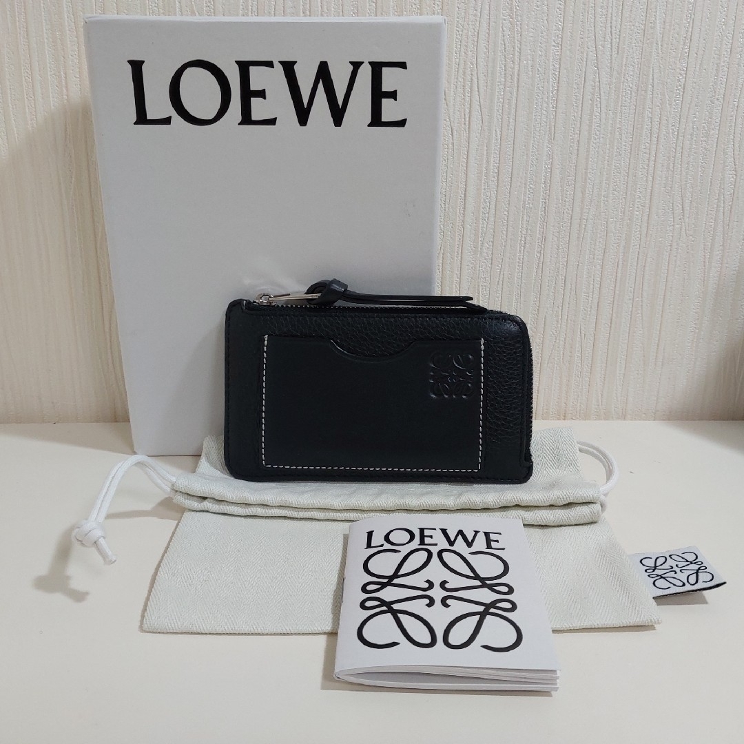 LOEWE(ロエベ)のロエベ フラグメントケース コインカードホルダー ミニ財布 レザー ブラック レディースのファッション小物(財布)の商品写真