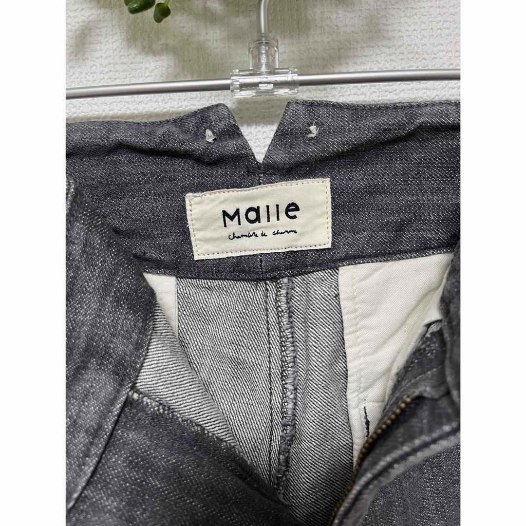 Malle(マル)のMalle デニム　ワークパンツ　グレー　F 綿　日本製　手洗い可能 レディースのパンツ(デニム/ジーンズ)の商品写真