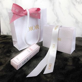 ディオール(Dior)の【Dior】ピンクリボン付きショッパー/リボン付きボックス/ソリッドパフューム箱(ショップ袋)