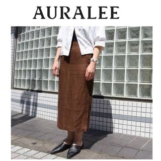 オーラリー  22AW  A22AS04DT WOOL HAIRLINE LIGHT TWEED SKIRT ウールヘアラインライトツイードスカート レディース 0