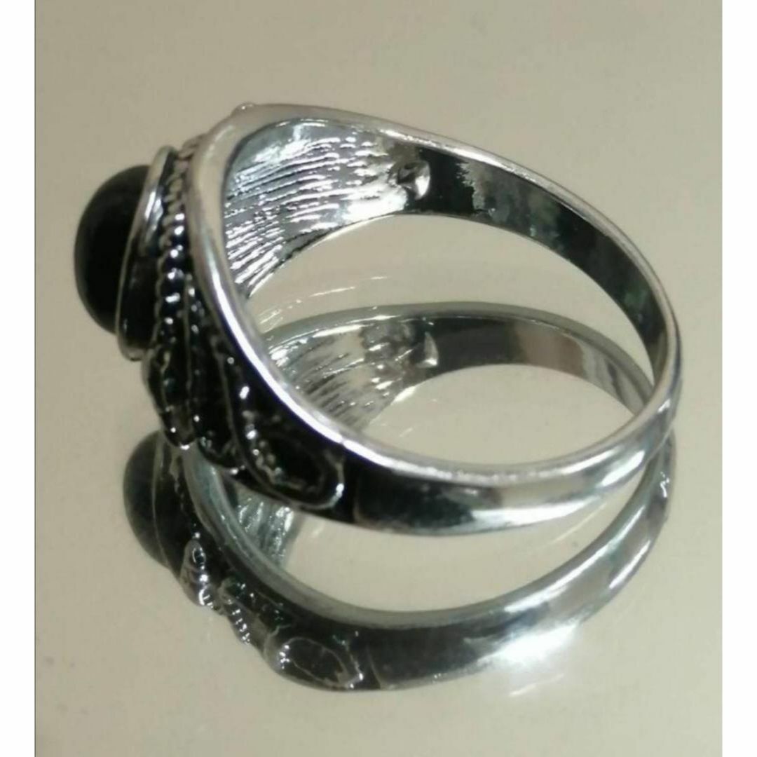 【A127】リング　アクセサリー　メンズ　指輪　シルバー　スネーク　蛇　20号 メンズのアクセサリー(リング(指輪))の商品写真
