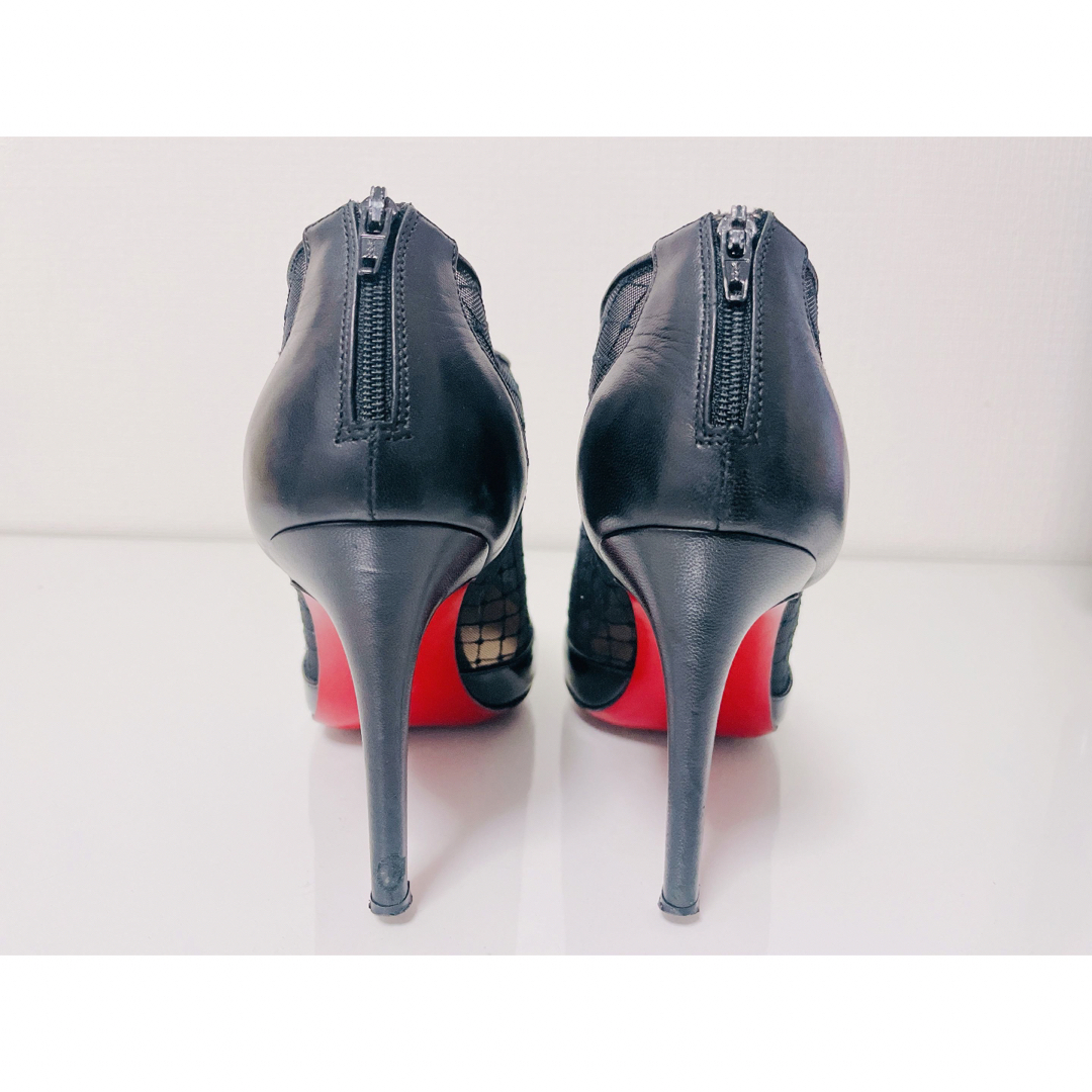 Christian Louboutin(クリスチャンルブタン)のChristianlouboutinブーティショートブーツレザーパテントメッシュ レディースの靴/シューズ(ブーティ)の商品写真