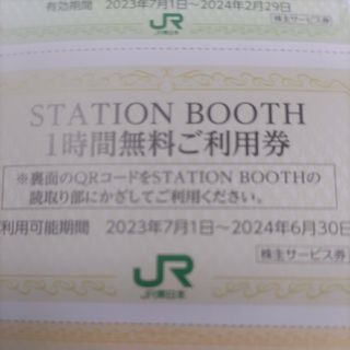 ジェイアール(JR)のJR東日本優待券のステーションブース1時間無料サービス券10枚980円(その他)