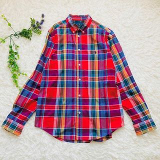 ラルフローレン(Ralph Lauren)の【格安】ラルフローレン  チェック長袖シャツ　ポニー刺繍　コットン100%(シャツ/ブラウス(長袖/七分))