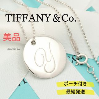 ティファニー(Tiffany & Co.)の【美品】TIFFANY&Co. ノーツ レター Y ディスク ネックレス(ネックレス)