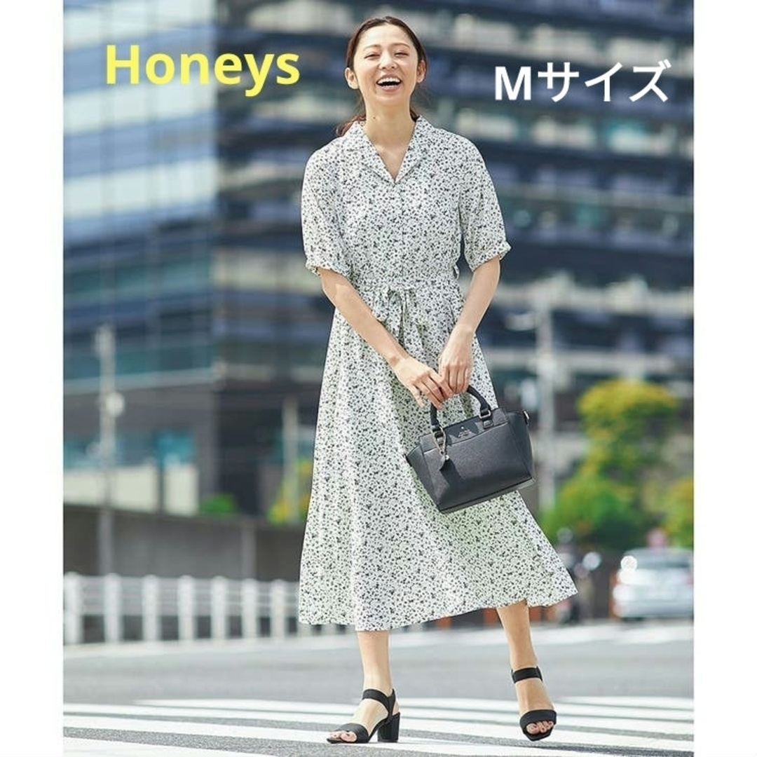 HONEYS - ハニーズ グラシア 花柄ワンピース 半袖 Mサイズ 美品の通販