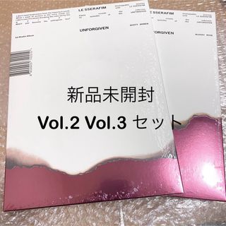 ルセラフィム(LE SSERAFIM)のルセラフィム UNFORGIVEN CD 未開封 vol.2 vol.3 セット(K-POP/アジア)