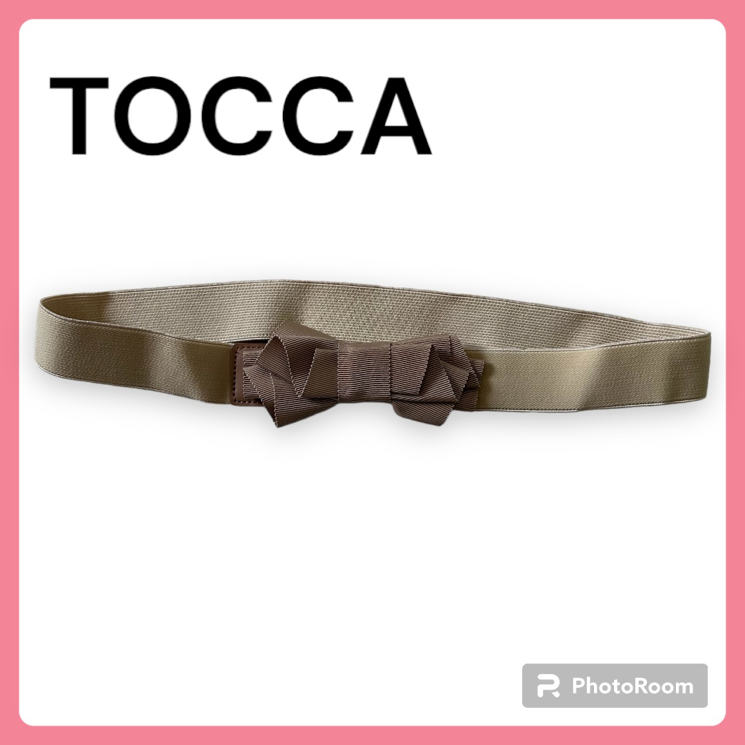 TOCCA - 美品 TOCCA ベルト リボン レディース ベージュ おしゃれ