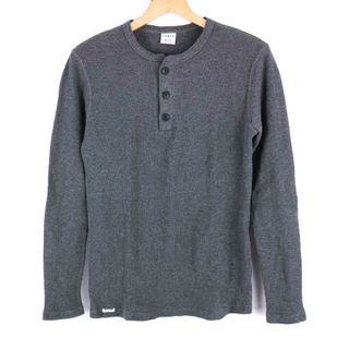 エドウィン(EDWIN)のエドウィン 長袖Ｔシャツ トップス カットソー ニット サンプル品 メンズ Mサイズ グレー EDWIN(Tシャツ/カットソー(七分/長袖))