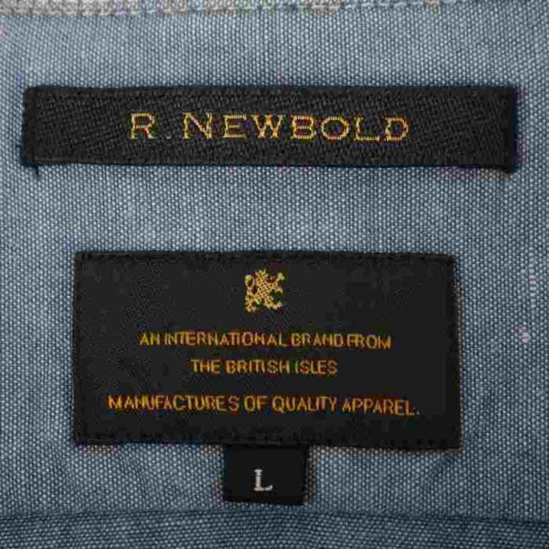 R.NEWBOLD(アールニューボールド)のアールニューボールド 長袖シャツ トップス カットソー シンプル ジョイックスコーポレーション メンズ Lサイズ ブルー R.NEWBOLD メンズのトップス(シャツ)の商品写真