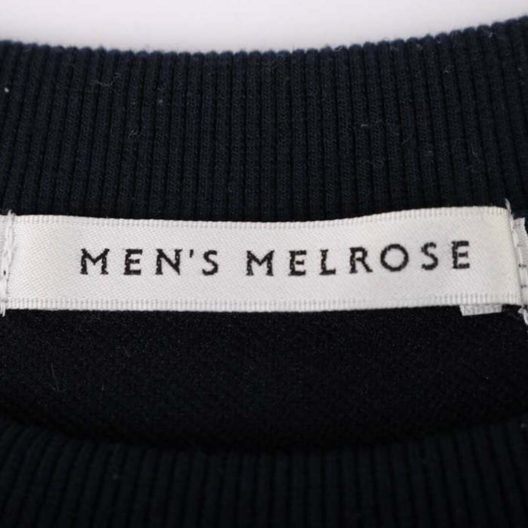 MEN'S MELROSE(メンズメルローズ)のメンズメルローズ 長袖Ｔシャツ トップス カットソー ニット メランジ ウール混 メンズ 4サイズ ネイビー MEN'S MELROSE メンズのトップス(Tシャツ/カットソー(七分/長袖))の商品写真