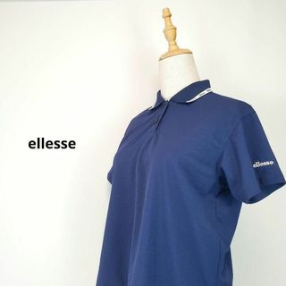 ellesse - エレッセellesse紺色Lサイズロゴ入りポロシャツゴルフ