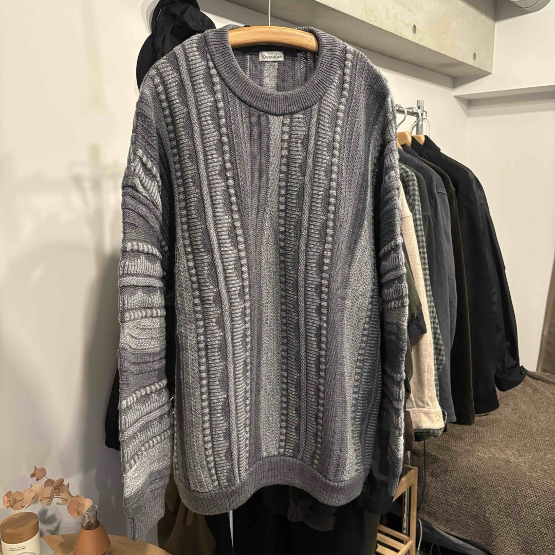 steven alan(スティーブンアラン)のsteven alan MNNK Jacquard Crew Neck Knit メンズのトップス(ニット/セーター)の商品写真