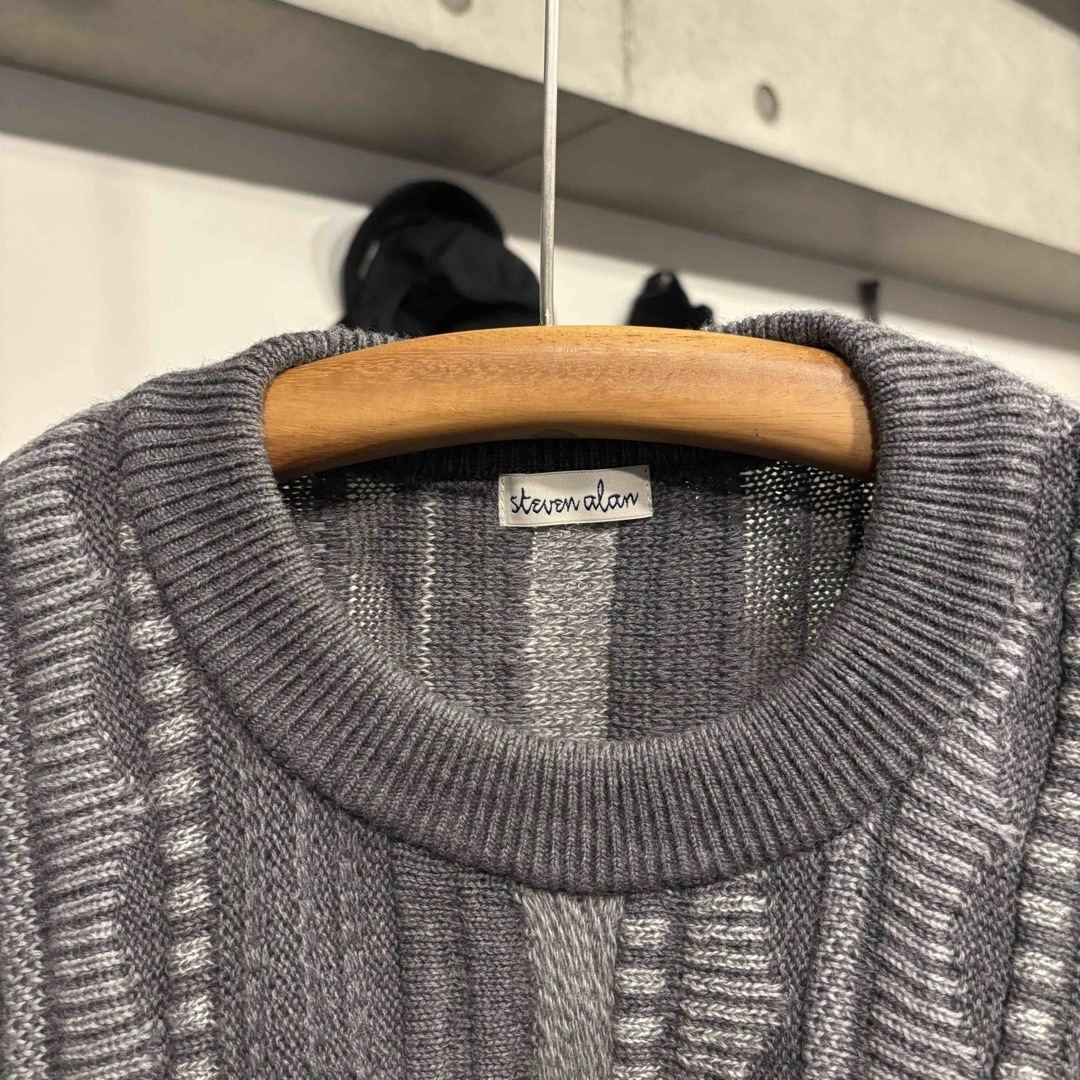 steven alan(スティーブンアラン)のsteven alan MNNK Jacquard Crew Neck Knit メンズのトップス(ニット/セーター)の商品写真