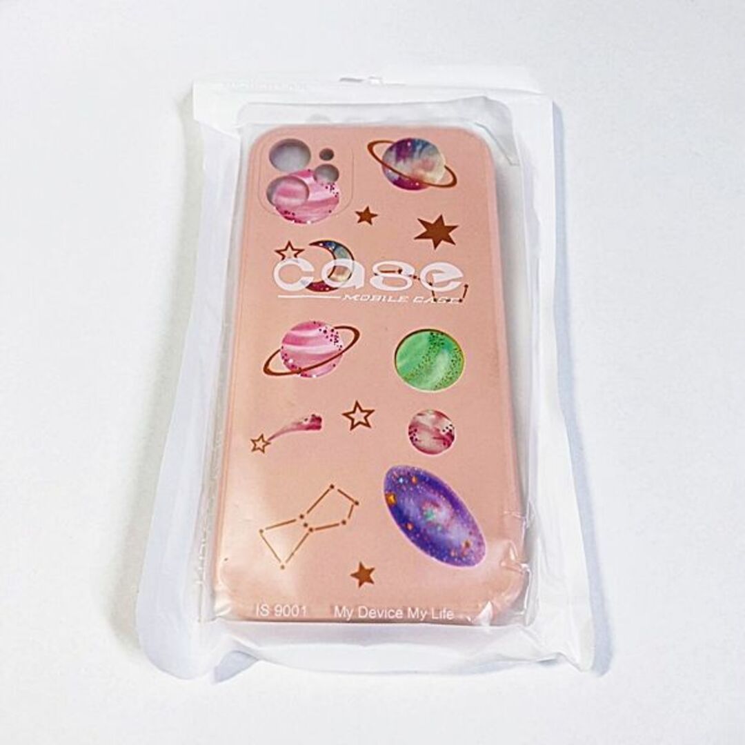 iPhone 11 ケース　太陽系・星・月 絵柄 ピンク　TPU 　薄型　新品 スマホ/家電/カメラのスマホアクセサリー(iPhoneケース)の商品写真