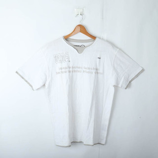 ヴァンズ(VANS)のバンズ 半袖Tシャツ トップス カットソー ビンテージ 旧ロゴ メンズ Lサイズ ホワイト VANS(Tシャツ/カットソー(半袖/袖なし))