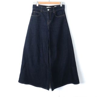 ザラ(ZARA)のザラ デニムパンツ ジーンズ ワイド シンプル レディース 34サイズ ブルー ZARA(デニム/ジーンズ)