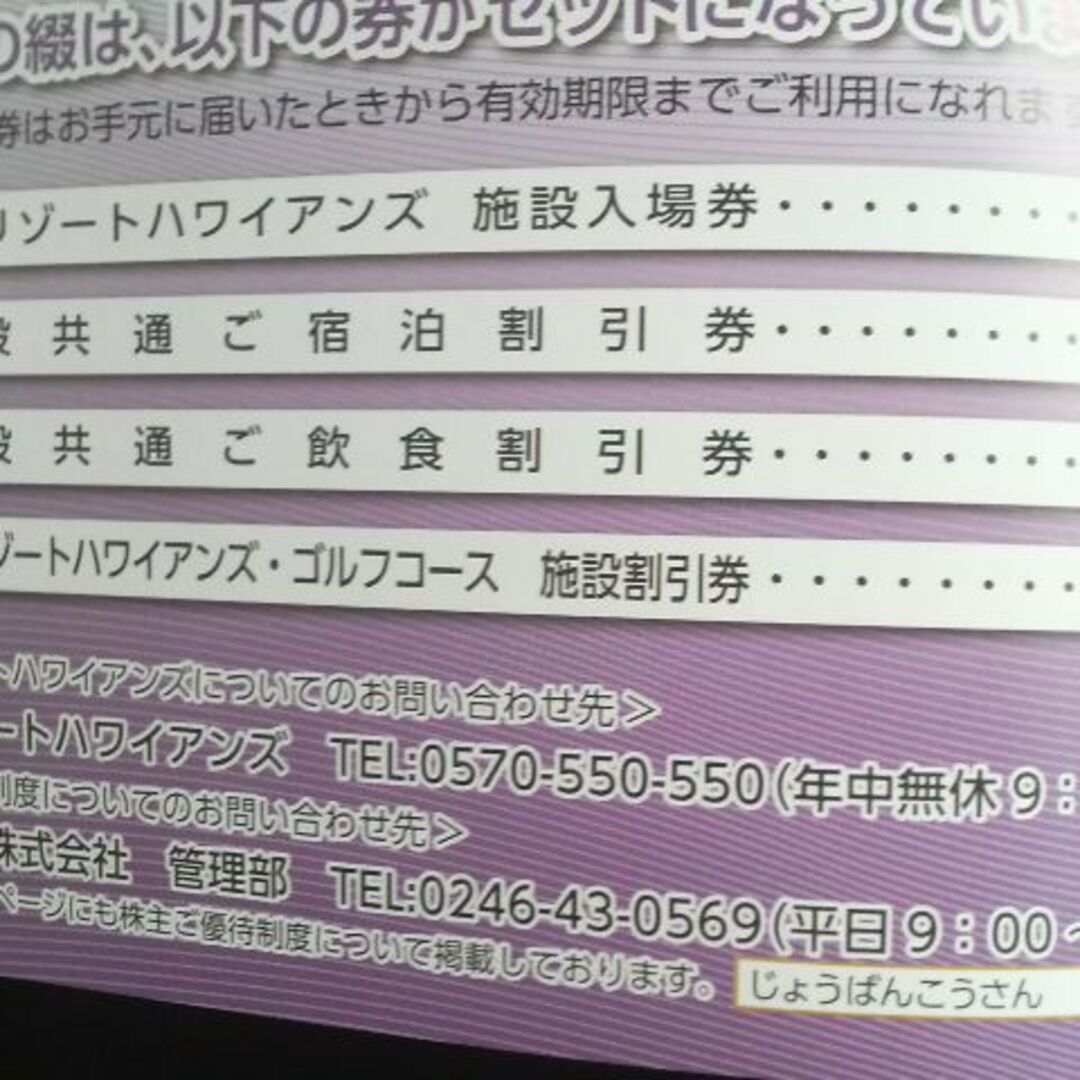 最新激安★早い者勝ち★常磐興産株主優待1冊(2024.12月末まで) チケットの施設利用券(その他)の商品写真