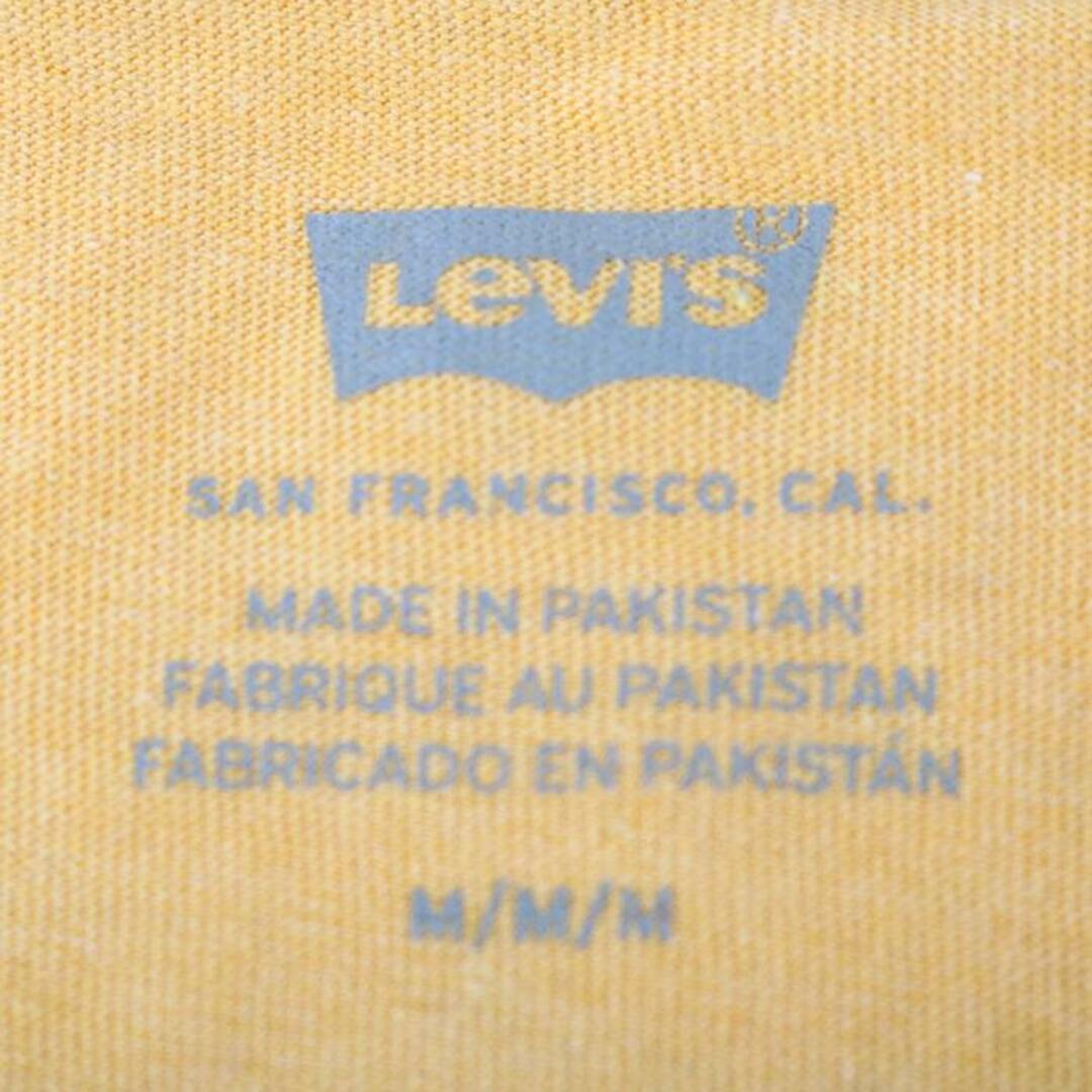 Levi's(リーバイス)のリーバイス 半袖Tシャツ トップス カットソー フロントデザイン メンズ Mサイズ イエロー Levi's メンズのトップス(Tシャツ/カットソー(半袖/袖なし))の商品写真