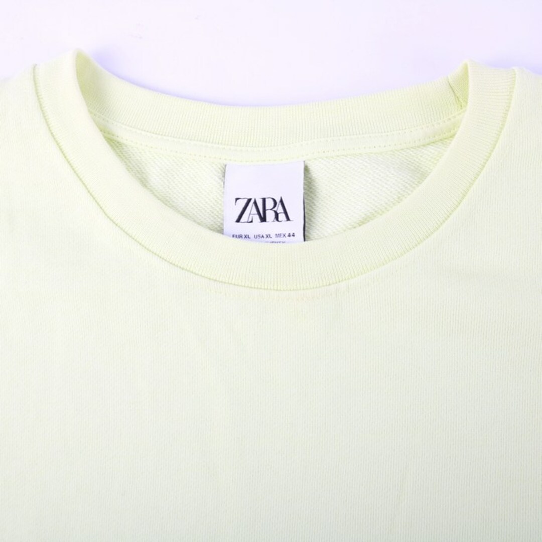 ZARA(ザラ)のザラ スウェット トップス トレーナー シンプル カットソー メンズ XLサイズ イエロー ZARA メンズのトップス(スウェット)の商品写真