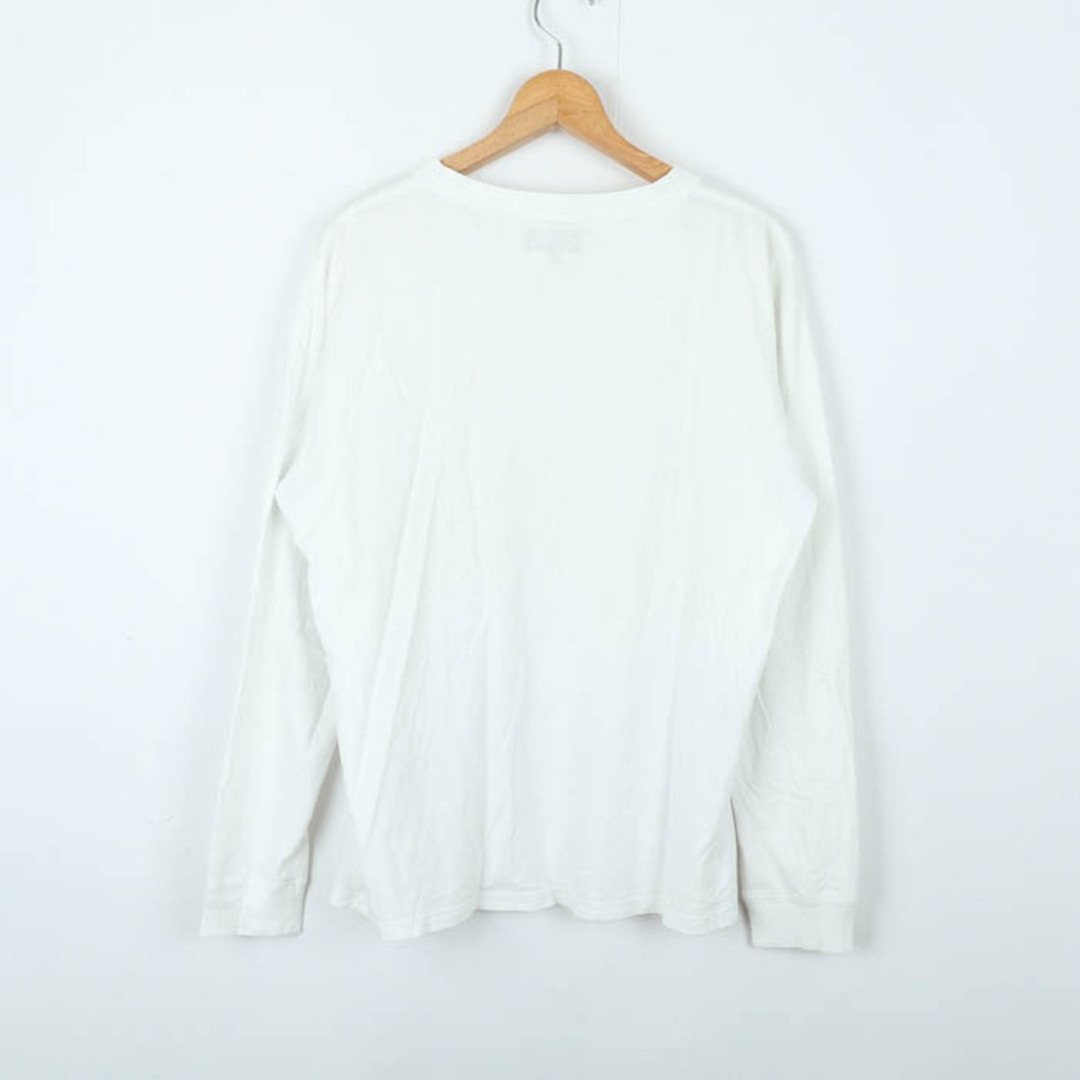 agnes b.(アニエスベー)のアニエスベー 長袖Ｔシャツ トップス カットソー シンプル メンズ Lサイズ ホワイト agnes b. メンズのトップス(Tシャツ/カットソー(七分/長袖))の商品写真