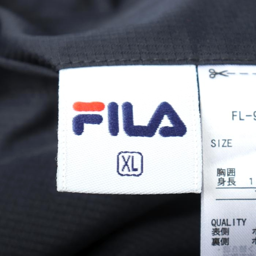 FILA(フィラ)のフィラ ジップアップパーカー リバーシブル スポーツウエア アウター 大きいサイズ メンズ XLサイズ ネイビー×ホワイト FILA メンズのトップス(パーカー)の商品写真