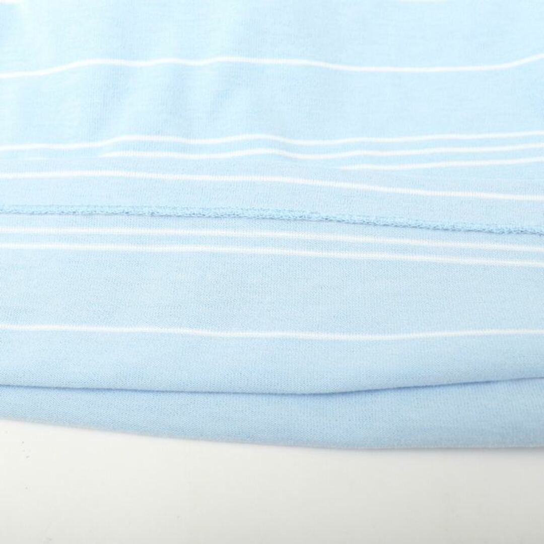 Munsingwear(マンシングウェア)のマンシングウェア 長袖ポロシャツ ボーダー柄 ゴルフウエア グランドスラム メンズ C100-110サイズ ブルー Munsing wear メンズのトップス(ポロシャツ)の商品写真