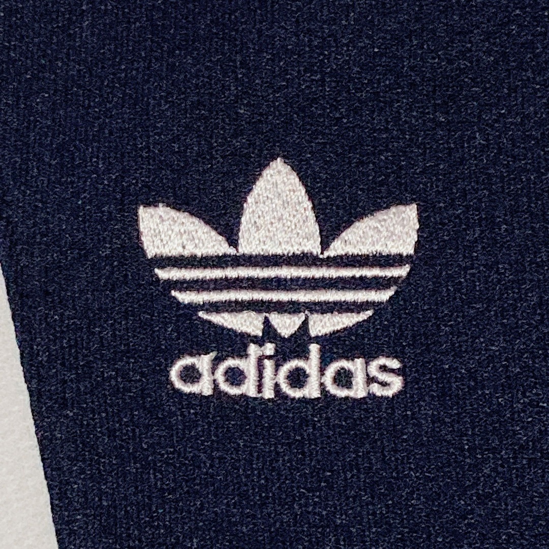 adidas(アディダス)の90s アディダス トラックジャケット レトロ デサント製 トレフォイル 刺繍 メンズのトップス(ジャージ)の商品写真