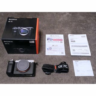 ソニー(SONY)の【中古美品】SONY α7C ボディ シルバー(ミラーレス一眼)