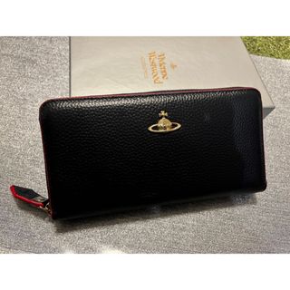 ヴィヴィアンウエストウッド(Vivienne Westwood)のVivienne Westwood  長財布　レザー　ネイビー　レザー　未使用品(財布)