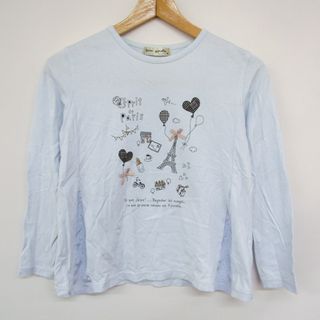 ポンポネット 長袖Tシャツ グラフィックT キッズ 女の子用 M(150)サイズ パープル pom ponette(Tシャツ/カットソー)