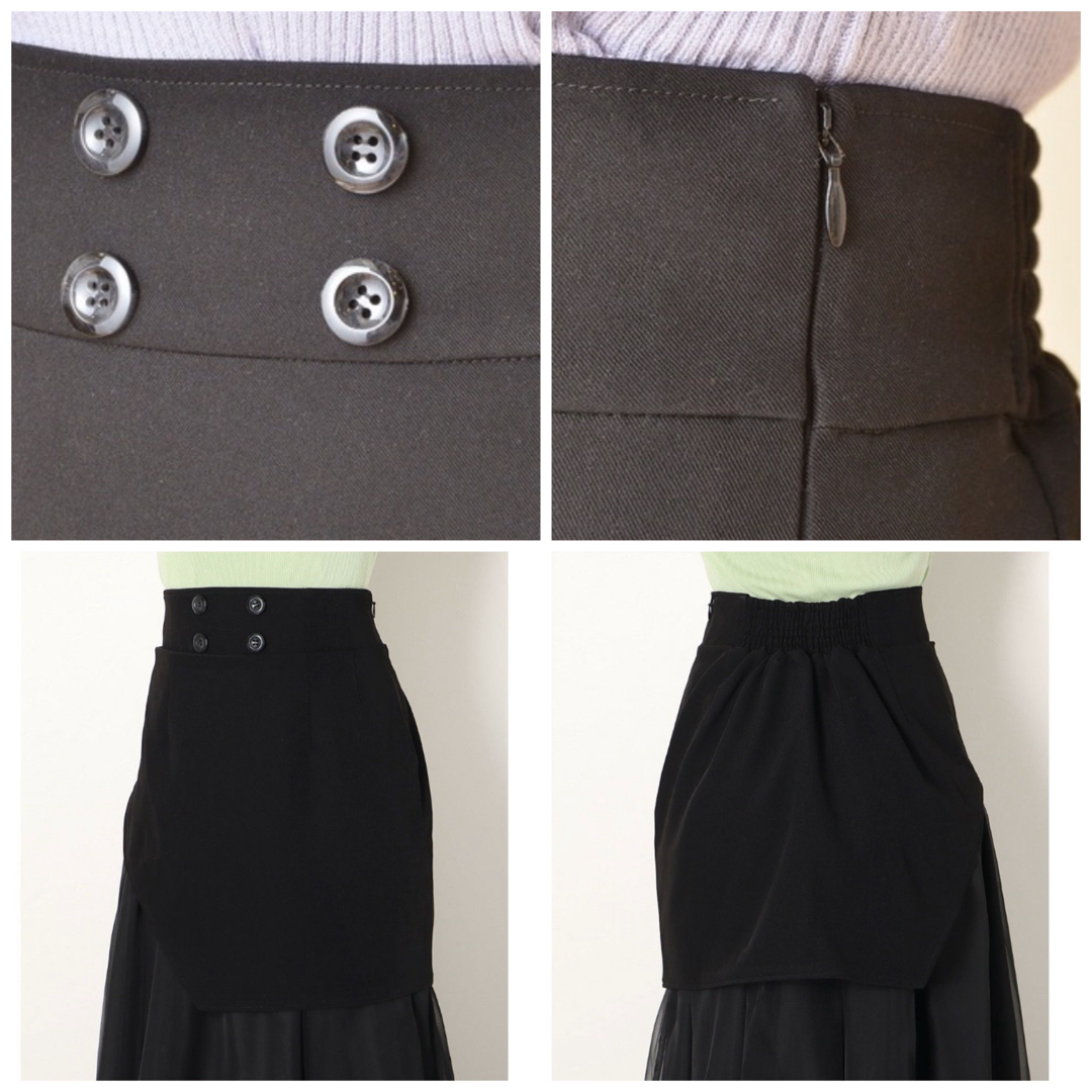 MIIA(ミーア)のMIIA・シフォン♡レイヤード風スカート レディースのスカート(ロングスカート)の商品写真