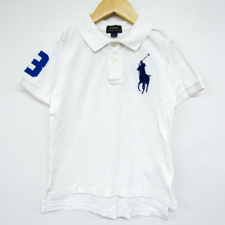 ポロラルフローレン(POLO RALPH LAUREN)のポロ・ラルフローレン 半袖ポロシャツ ビッグポニーロゴ キッズ 男の子用 8      サイズ ホワイト POLO RALPH LAUREN(Tシャツ/カットソー)
