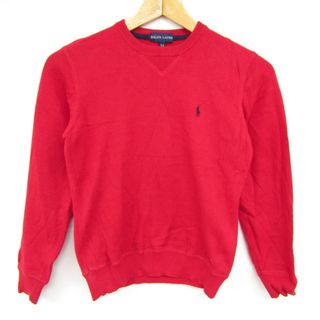 ラルフローレン(Ralph Lauren)のラルフローレン 長袖セーター コットンニット クルーネック キッズ 男の子用 150サイズ レッド RALPH LAUREN(ニット)