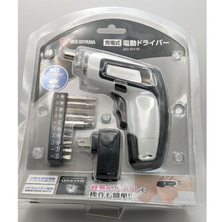 アイリスオーヤマ(アイリスオーヤマ)のアイリスオーヤマ 電動ドライバー JDD-351-W 新品未使用(工具/メンテナンス)