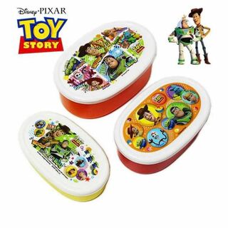 ディズニー(Disney)のディズニー トイストーリー 抗菌シール容器 弁当箱 入れ子式 3個セット(弁当用品)