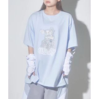 ウィゴー(WEGO)のWhinny 青い心臓(Tシャツ(半袖/袖なし))