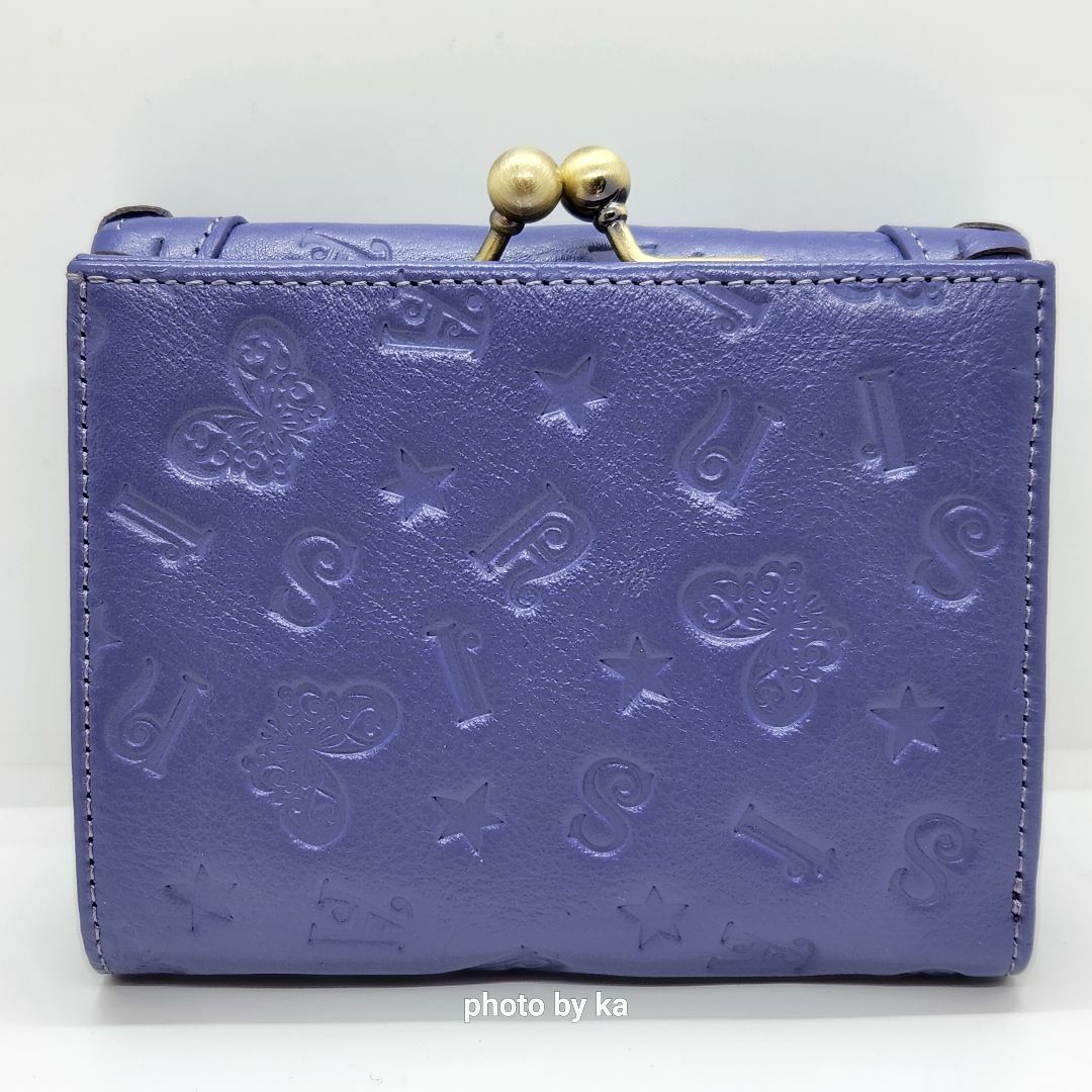 ANNA SUI(アナスイ)のパープル アナスイ ANNA SUI がま口 折り 財布 ベロニカ 新品 レディースのファッション小物(財布)の商品写真