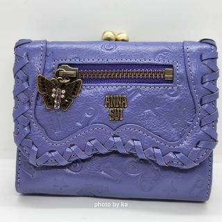 アナスイ(ANNA SUI)のパープル アナスイ ANNA SUI がま口 折り 財布 ベロニカ 新品(財布)