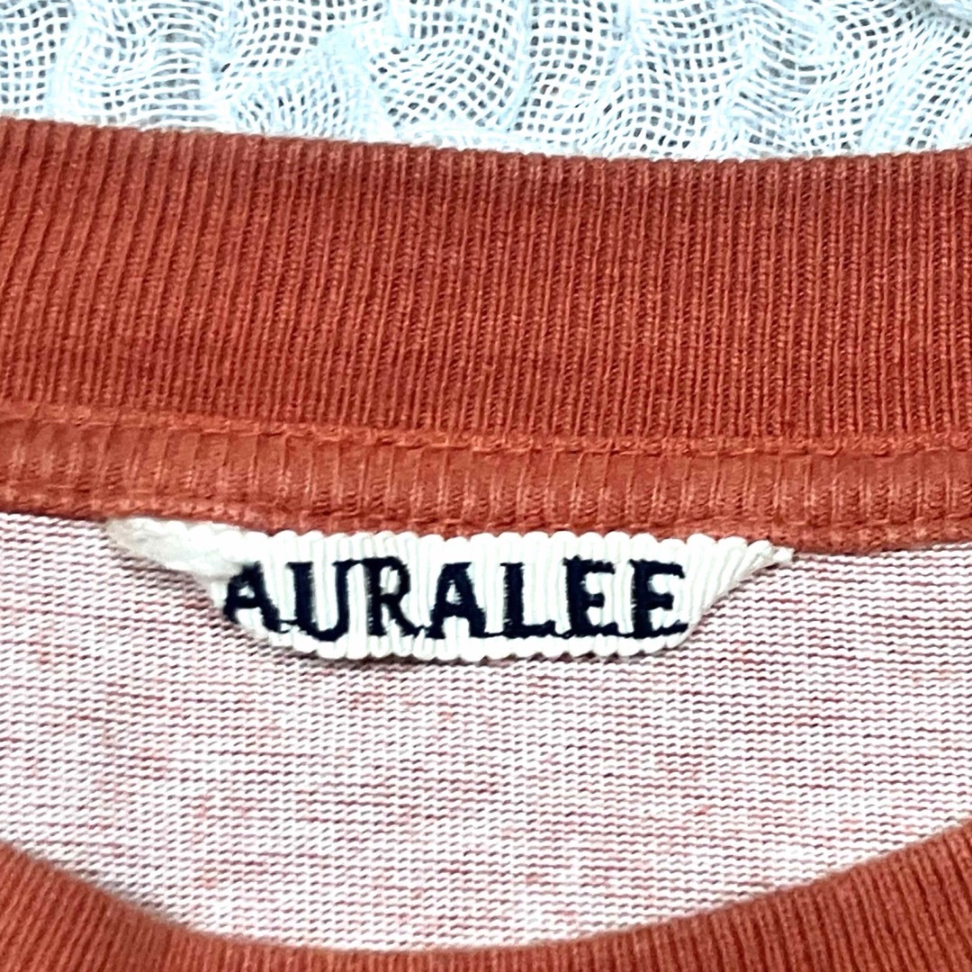 AURALEE(オーラリー)のAURALEE オーラリー　コットン　スウェット　オレンジ　サイズ3 メンズのトップス(スウェット)の商品写真