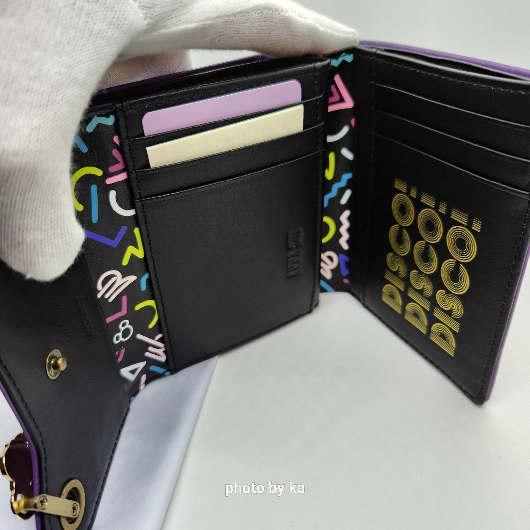 ANNA SUI(アナスイ)の紫 アナスイ ANNA SUI 折り財布 ディズニー コラボ ミニーマウス 新品 レディースのファッション小物(財布)の商品写真